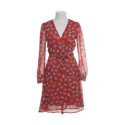 Wrap dress (Orange, Multicolored) from Uttam Boutique Polyester