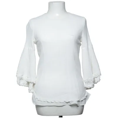 Blouse (Blanc) de Massimo Dutti Coton, Soie