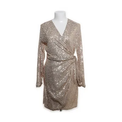 Cocktailkjole (Guld) fra H&M Modern Classic Elastan, Polyester
