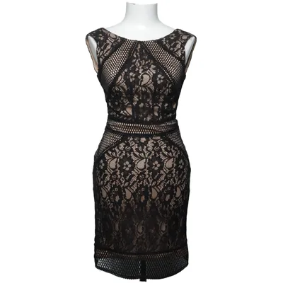 Cocktail dress (Black, Beige) from Laona Polyester