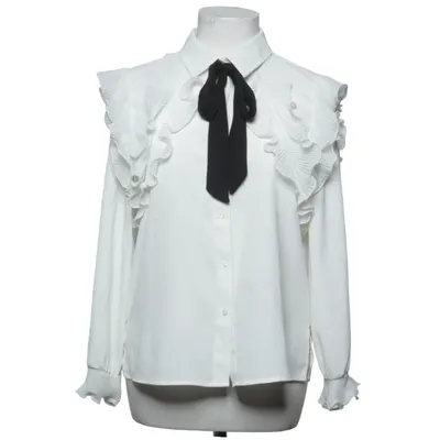 Pussy bow blouse (White) from Zara Polyester