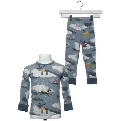 Pyjama (Blau, Mehrfarbig) von Polarn O. Pyret Elasthan, Bio-Baumwolle