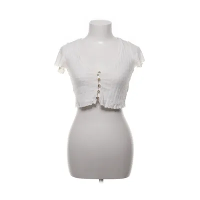 Crop top (Wit) van Project Social T x Urban Outfitters Katoen, Elastaan