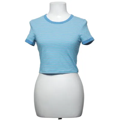 T-shirt (Blue, White) from Weekday Cotton, Elastane