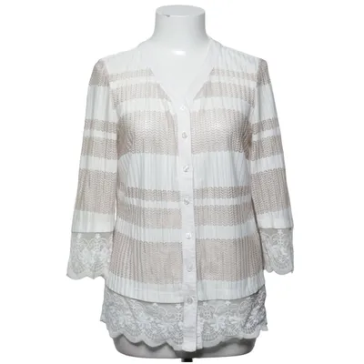 Cardigan (Hvid, Beige) fra Lavelle Bomuld, Elastan, Polyamid, Polyester, Viscose