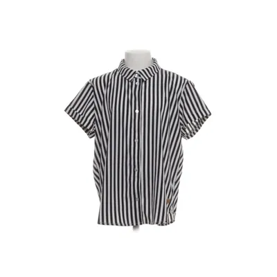 Kortärmad skjorta (Svart, Vit) från Ü by KappAhl Elastan, Polyester
