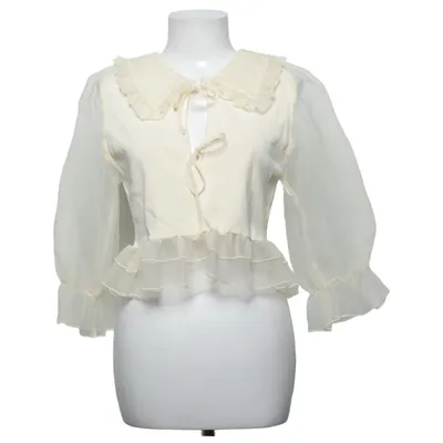 Blouse (Beige) van Zara Polyamide, Viscose