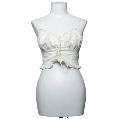 Crop top (Vit) från Urban Revivo Bomull, Polyester