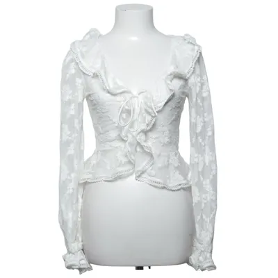 Blus (Vit) från Gina Tricot Bomull, Polyamid