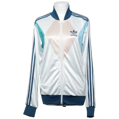 Träningsjacka (Vit, Flerfärgad) från Adidas Polyester