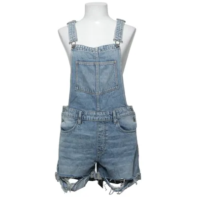 Hängselbyxor (Blå) från &Denim by H&M Bomull, Elastan