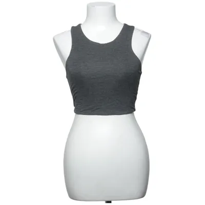 Crop top (Grijs) van Solemio Elastaan, Viscose