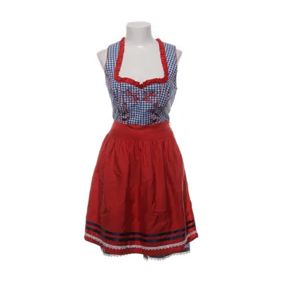 Dirndl (Röd, Blå, Vit) från Distler Bomull, Polyester