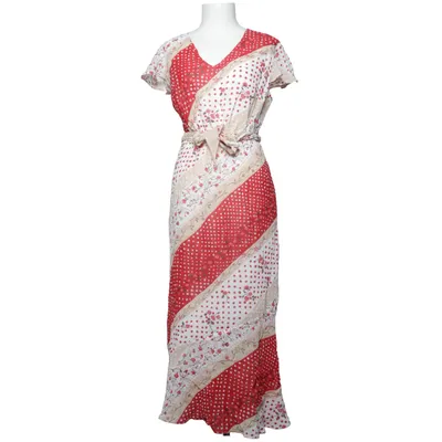 Wickelkleid (Rot, Weiß, Beige) von Elsa