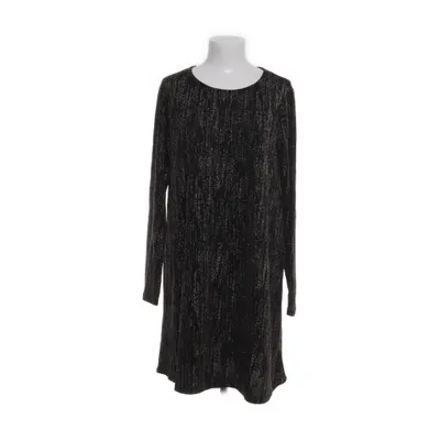 Klänning (Svart, Guldfärgad) från VRS Woman Elastan, Polyamid, Polyester