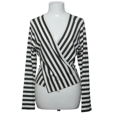 Wrap blouse (Black, White) from Marimekko x Jaana Parkkila Elastane, Viscose