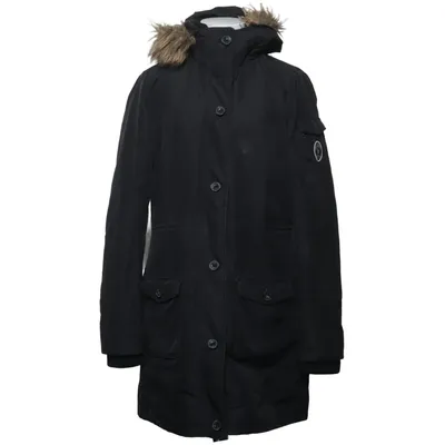 Parka (Black) from Abercrombie Acrylic, Polyester