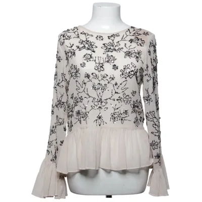 Bluse (Beige, Sort) fra Zara Basic Collection