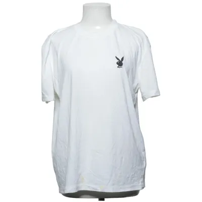 T-shirt (Vit) från Playboy x Missguided Bomull, Polyester