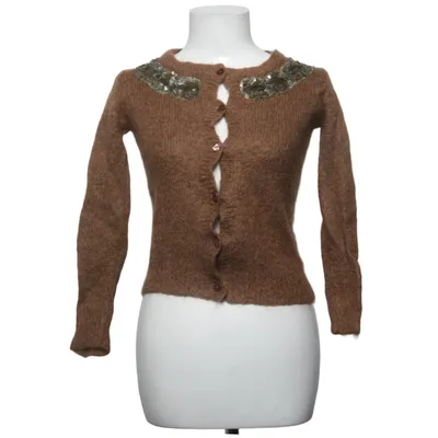Cardigan (Brun) fra Zara Knit Mohair, Nylon, Uld