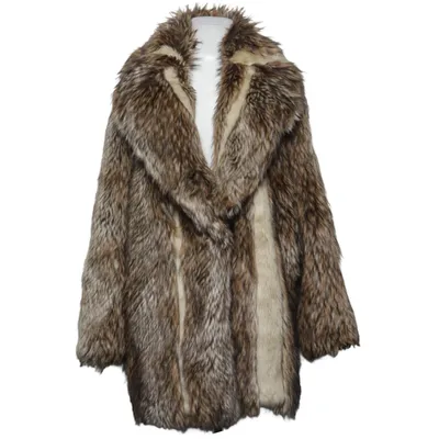 Vinterjakke (Beige) fra H&M Trend Akryl, Polyester, Viscose