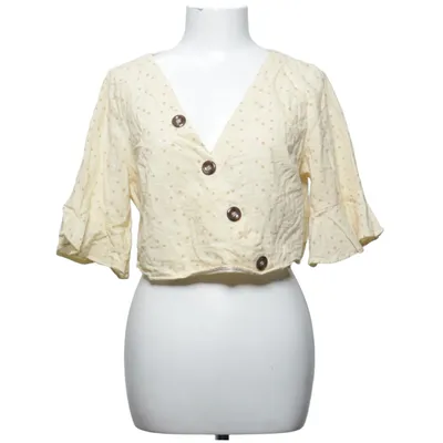 Wikkelblouse (Buttoned Wrap Top) van Céline & Talisa x NA-KD Katoen