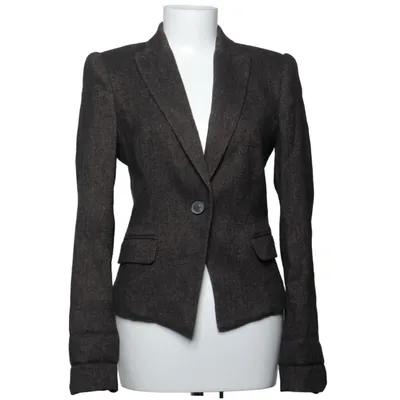 Blazer (Brown, Gray) from MG Collection Acetate, Elastane, Polyamide, Polyester, Wool