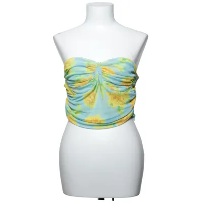 Tubetop (Blå, Gul, Flerfarvet) fra Zara Elastan, Polyester