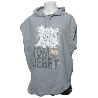 Sweat à manches courtes (Gris) de Tom and Jerry Coton, Viscose
