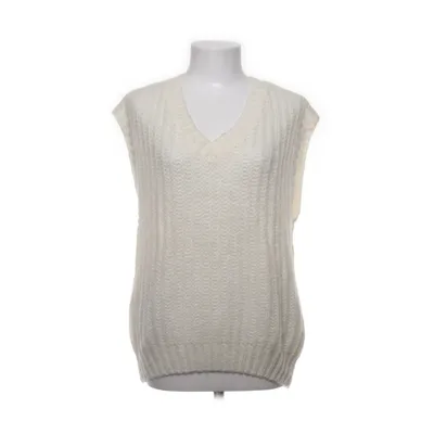 Pull sans manches (Blanc) de Sora Acrylique, Mohair, Polyamide, Laine
