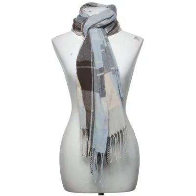 Sjaal (Blauw, Bruin, Beige) van Selfservice