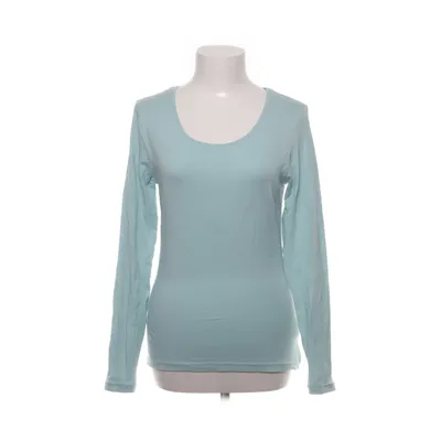 Långärmad t-shirt (Blå) från Lycra Elastan, Ekologisk bomull