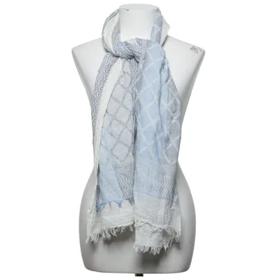 Sjaaltje (Wit, Blauw, Grijs) van Silk Road Katoen