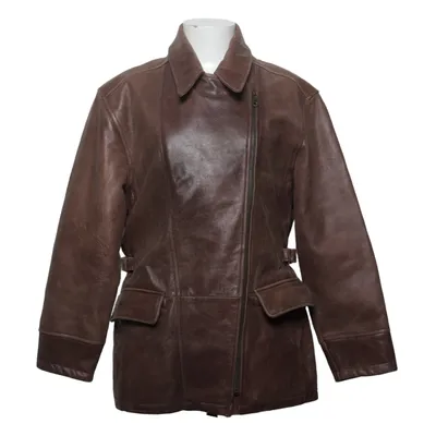 Leren jack (Bruin) van Hollies Katoen, Bont, Leer, Polyester