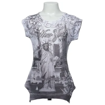 T-shirt (White, Gray, Black) from Miss Posh Polyester