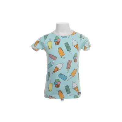 T-shirt (Turquoise, Meerkleurig) van Villervalla Organisch katoen, Elastaan