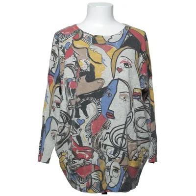 Sweater (Gray, Multicolored) from Opl Fashion Metallic fiber, Polyamide, Viscose