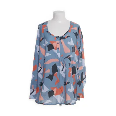 Blouse (Blue, Multicolored) from Pure by Ulla Popken Organic cotton