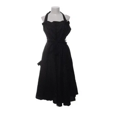 Halterneckklänning (Svart, Vit) från Hell Bunny Bomull, Elastan