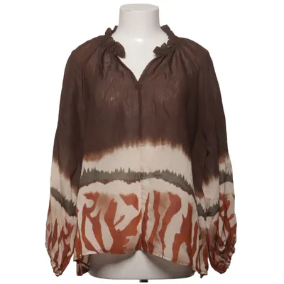 Bluse (Brun, Flerfarvet) fra Maria Polyamid, Viscose