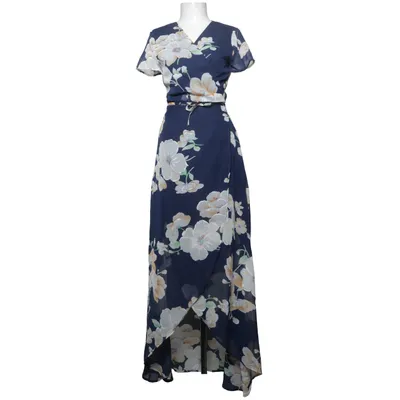 Wrap dress (Blue, Multicolored) from L.B.C. Polyester