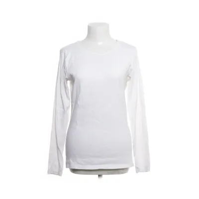 Lange mouwen shirt (Wit) van H&M Basic Katoen, Elastaan