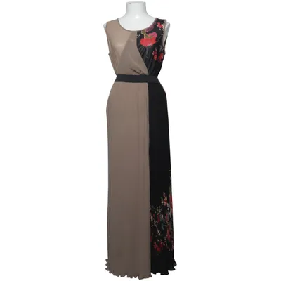 Maxi jurk (Beige, Zwart, Meerkleurig) van Oxygene Polyester