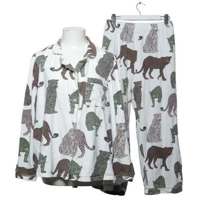 Pyjama (Blanc, Vert, Marron) de Chelsea Peers Élasthane, Coton biologique