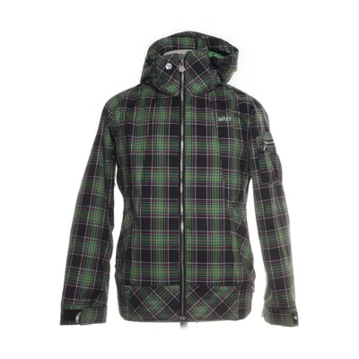 Skijakke (Grøn, Flerfarvet) fra Roxy Polyester, Bomuld
