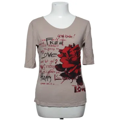 T-shirt (Beige, Rød, Sort) fra Salko Elastan, Viscose