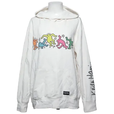 Hættetrøje (Hvid, Flerfarvet) fra Keith Haring Bomuld, Polyester