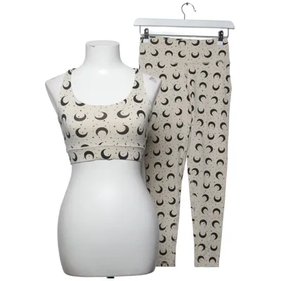 Trainingsanzug Set (Beige, Schwarz) von Hey Honey Elasthan, Polyamid
