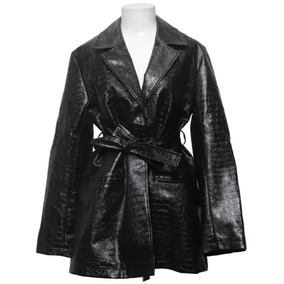 Coat (Brown) from ASOS Design Cotton, Polyester, Polyurethane, Viscose
