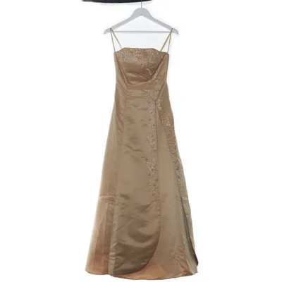 Evening gown (Beige, Gold) from May Queen Polyester